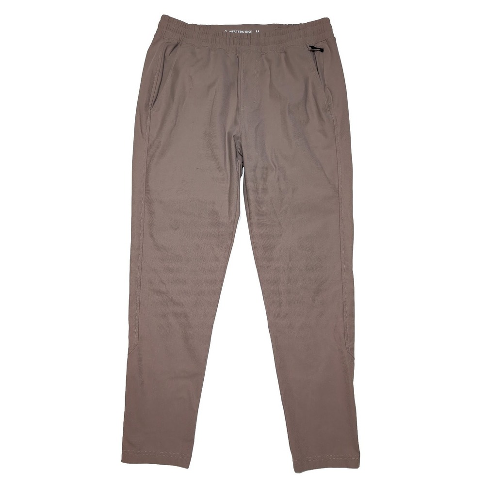 WESTERN RISE Men's Spectrum Jogger Pants Tapered Beige Medium M
